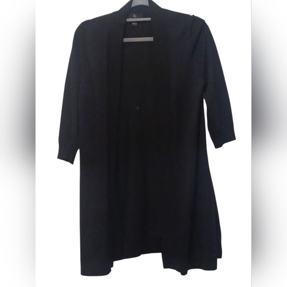 Ronni Nicole Black Open Front Cardigan - Picture 2 of 10